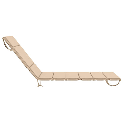 Sunlounger Cushion GEMERT 100% Polyester Cream 200 x 90 x 3 cm