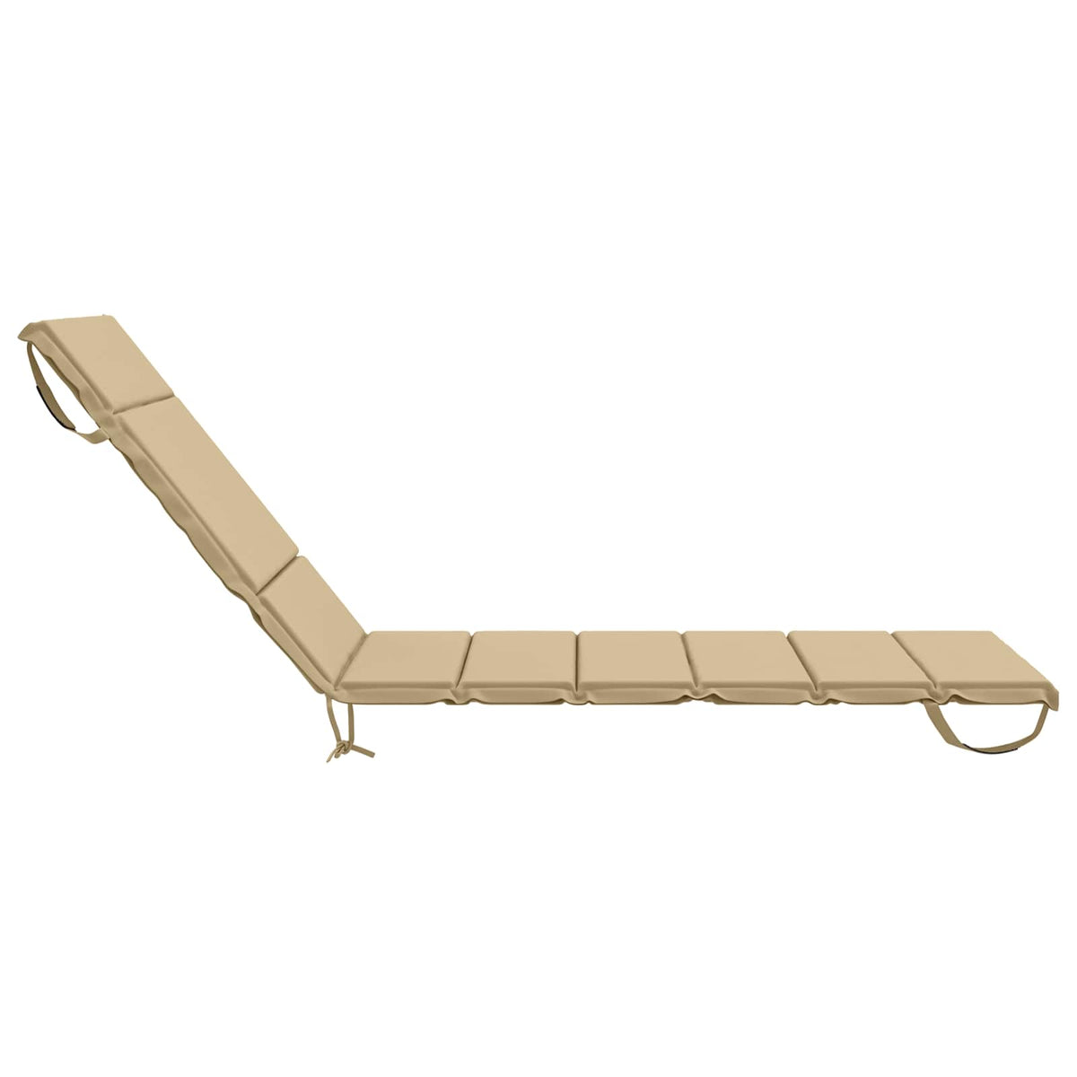 Sunlounger Cushion GEMERT 100% Polyester Beige 200 x 90 x 3 cm