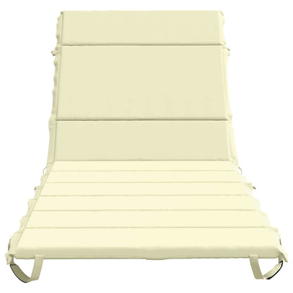 Sunlounger Cushion GEMERT 100% Polyester Cream 200 x 90 x 3 cm