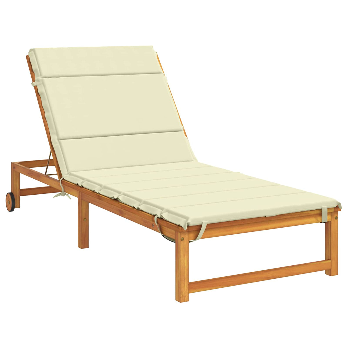 Sunlounger Cushion GEMERT 100% Polyester Cream 200 x 90 x 3 cm