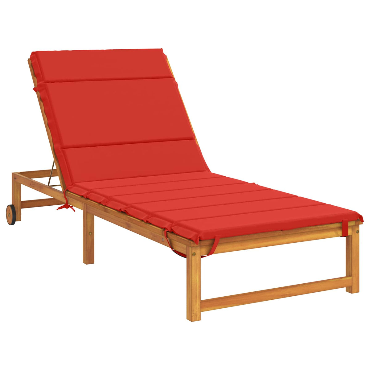 Sunlounger Cushion GEMERT 100% Polyester Red 200 x 90 x 3 cm