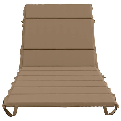 Sunlounger Cushion GEMERT 100% Polyester Taupe 200 x 90 x 3 cm