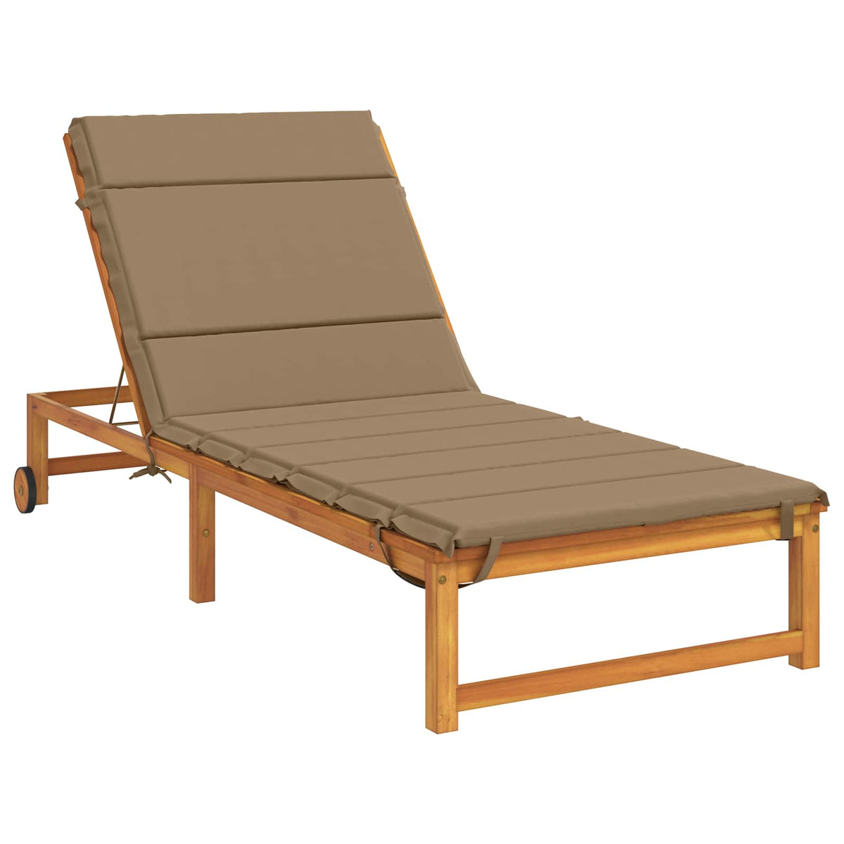 Sunlounger Cushion GEMERT 100% Polyester Taupe 200 x 90 x 3 cm