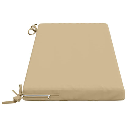 2-Piece Bench Cushions SOEST 2 pcs 100% Polyester Beige