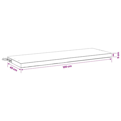 2-Piece Bench Cushions SOEST 2 pcs 100% Polyester Red