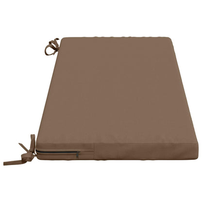 2-Piece Bench Cushions SOEST 2 pcs 100% Polyester Taupe
