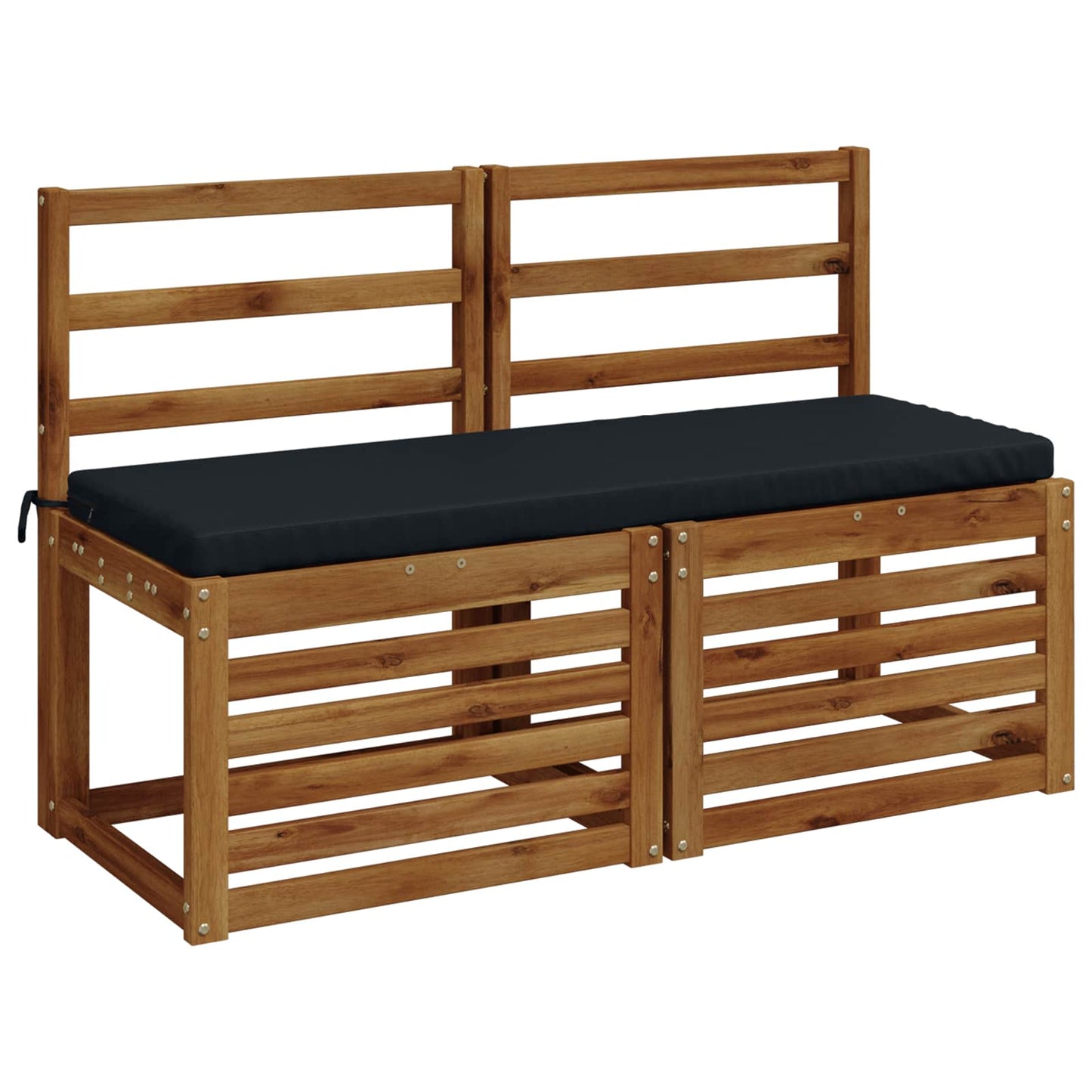 2-Piece Bench Cushions SOEST 2 pcs 100% Polyester Dark Blue