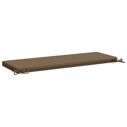2-Piece Bench Cushions SOEST 2 pcs 100% Polyester Taupe
