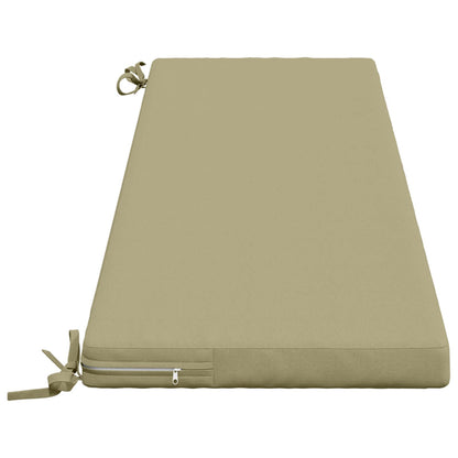 2-Piece Bench Cushions SOEST 2 pcs 100% Polyester Light Green