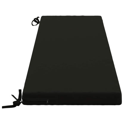 2-Piece Bench Cushions SOEST 2 pcs 100% Polyester Black