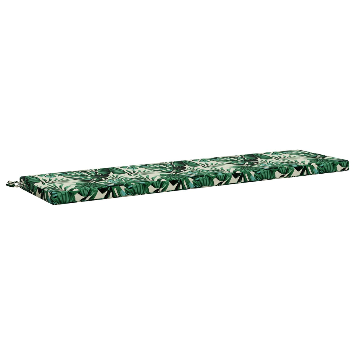 2-Piece Bench Cushions SOEST 2 pcs 100% Polyester Leaf Pattern