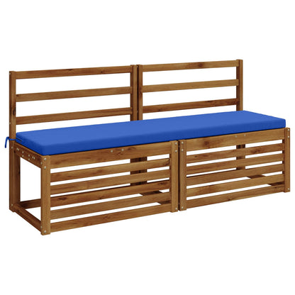 2-Piece Bench Cushions SOEST 2 pcs 100% Polyester Royal Blue