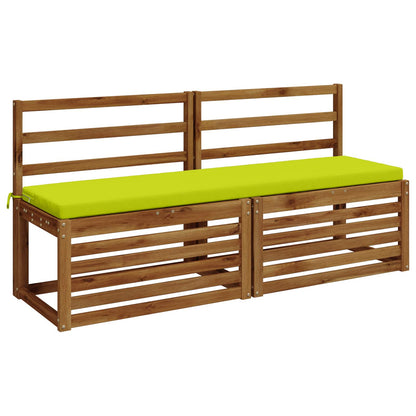 2-Piece Bench Cushions SOEST 2 pcs 100% Polyester Bright Green