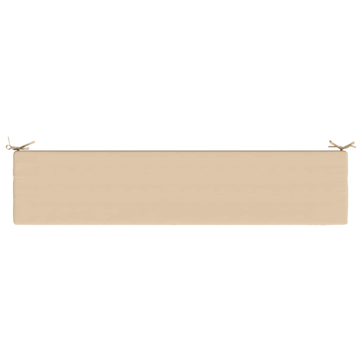 2-Piece Bench Cushions SOEST 2 pcs 100% Polyester Cream