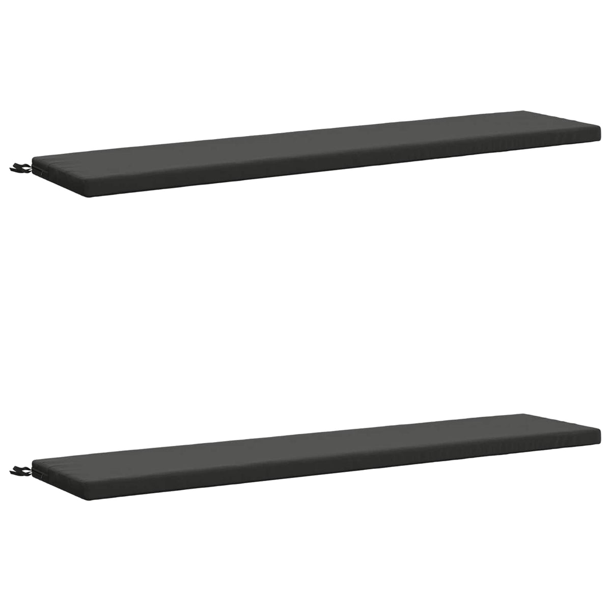 2-Piece Bench Cushions SOEST 2 pcs 100% Polyester Anthracite
