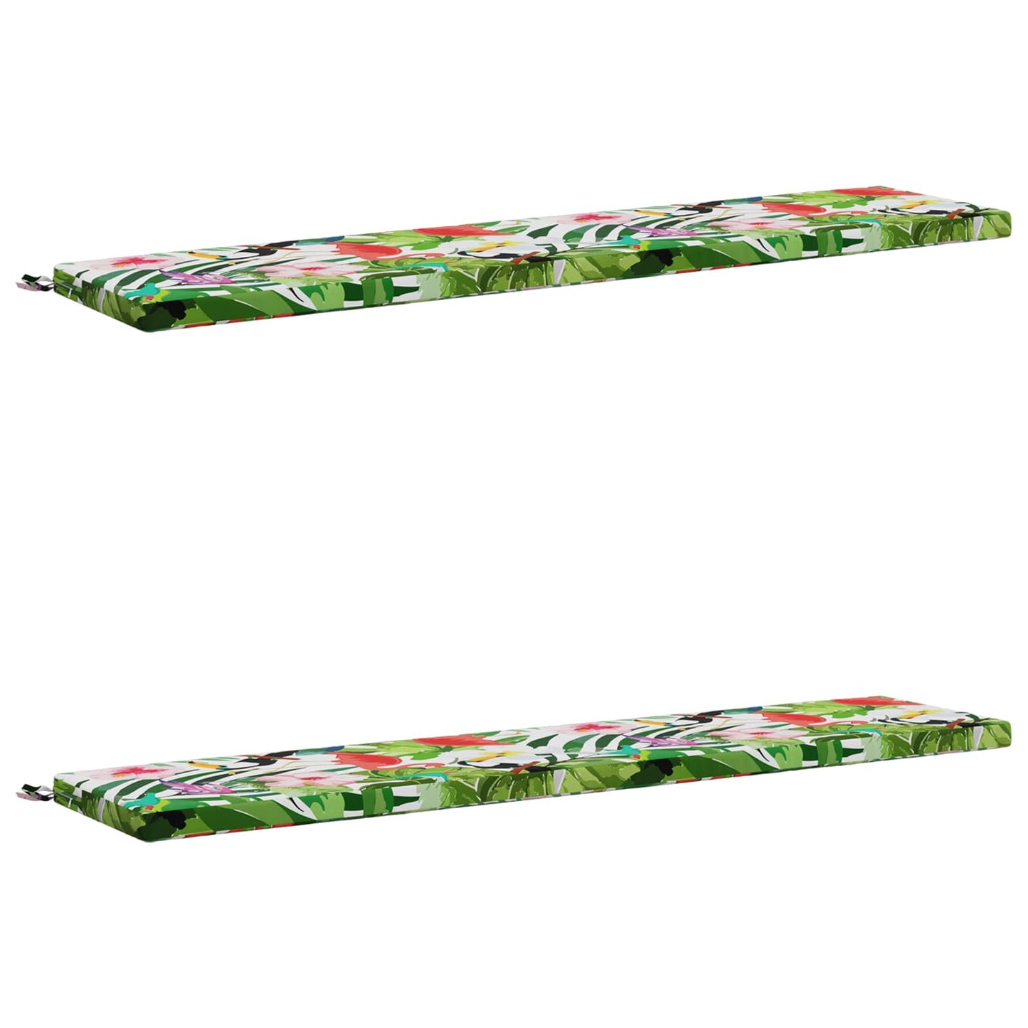 2-Piece Bench Cushions SOEST 2 pcs 100% Polyester Multicolour