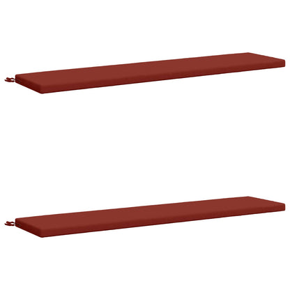 2-Piece Bench Cushions SOEST 2 pcs 100% Polyester Red