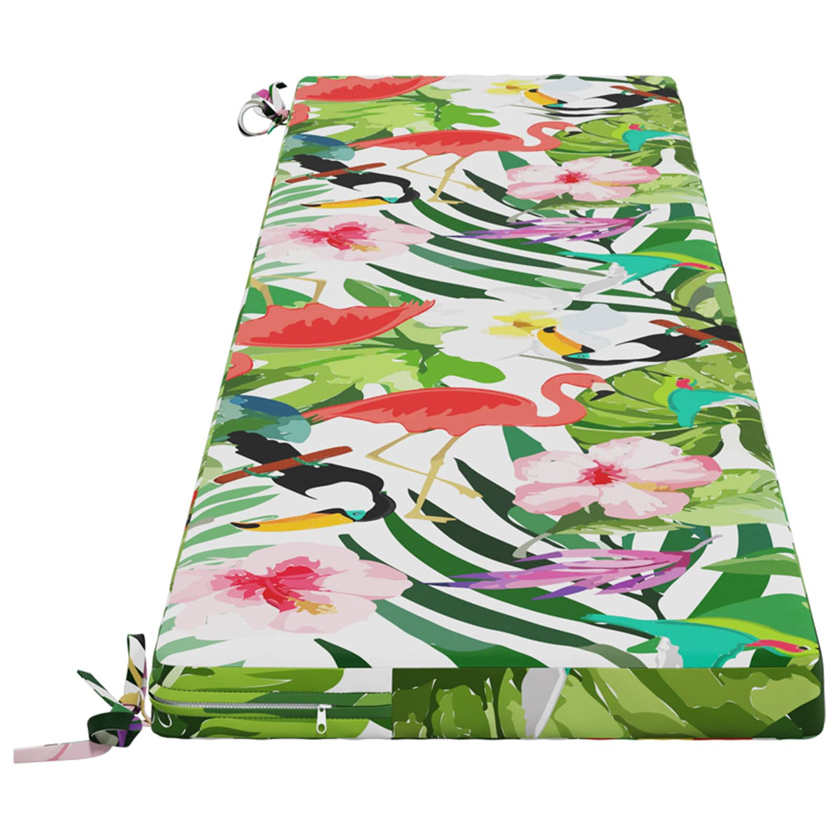 2-Piece Bench Cushions SOEST 2 pcs 100% Polyester Multicolour