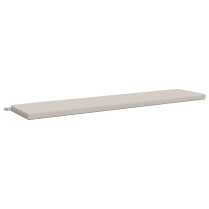 Bench Cushion SOEST 100% Polyester White 200 x 40 x 5 cm