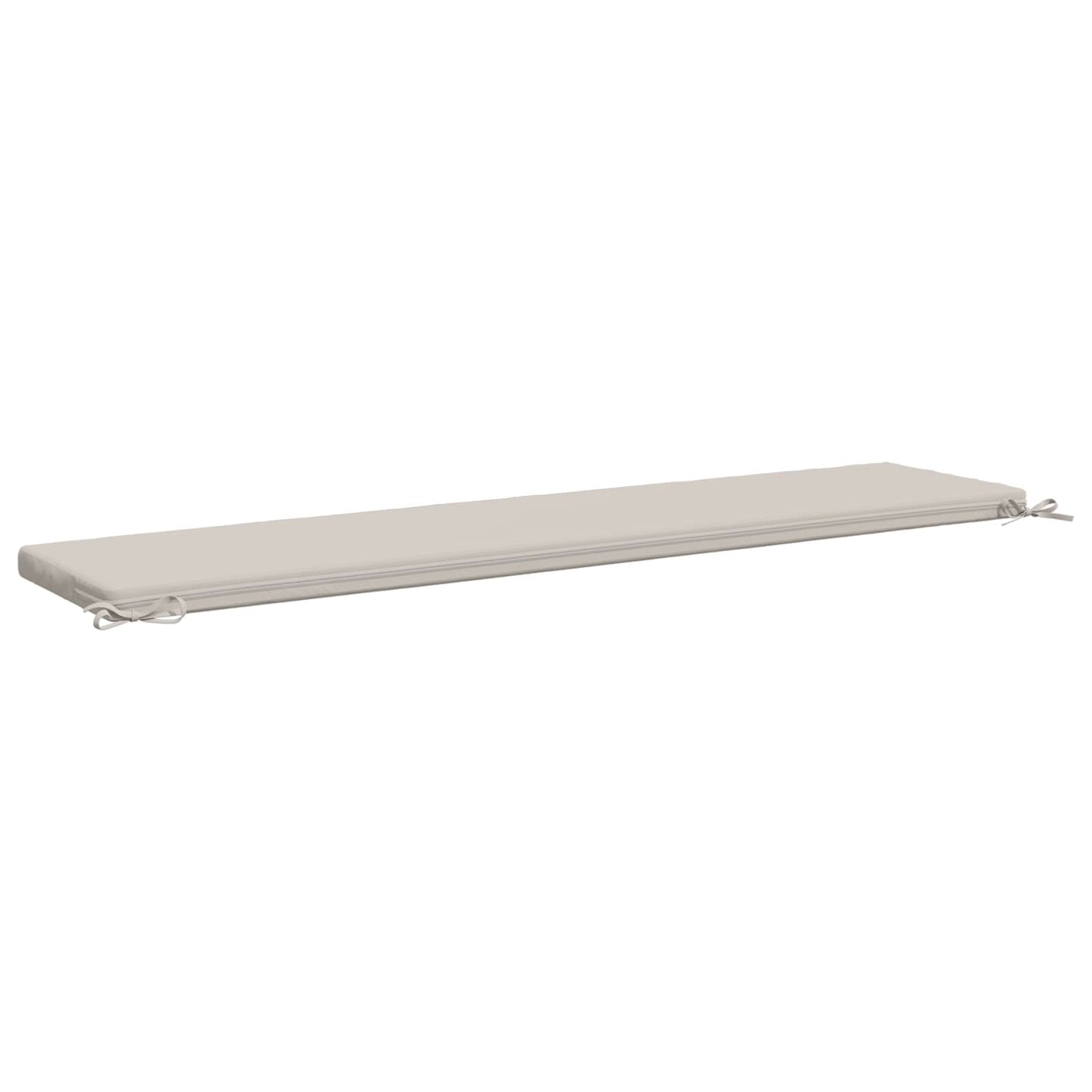 Bench Cushion SOEST 100% Polyester White 200 x 40 x 5 cm