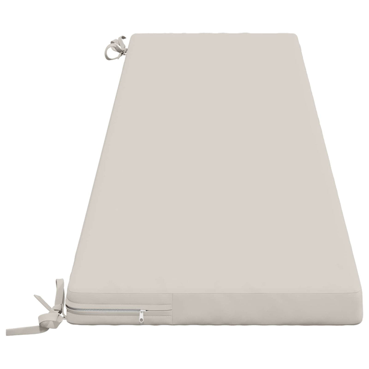 Bench Cushion SOEST 100% Polyester White 200 x 40 x 5 cm