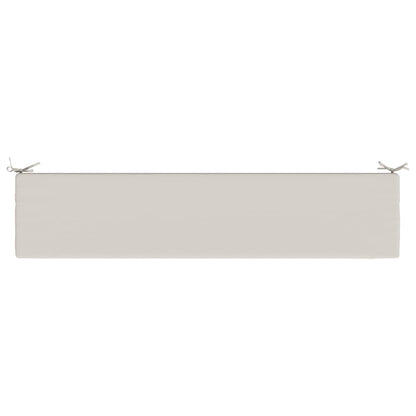 Bench Cushion SOEST 100% Polyester White 200 x 40 x 5 cm