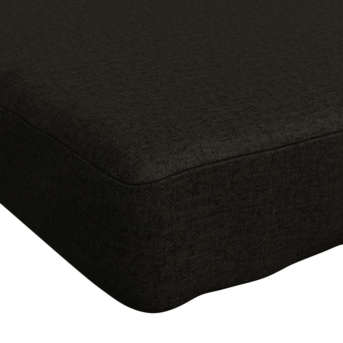 Bench Cushion SOEST 100% Polyester Black 200 x 40 x 5 cm