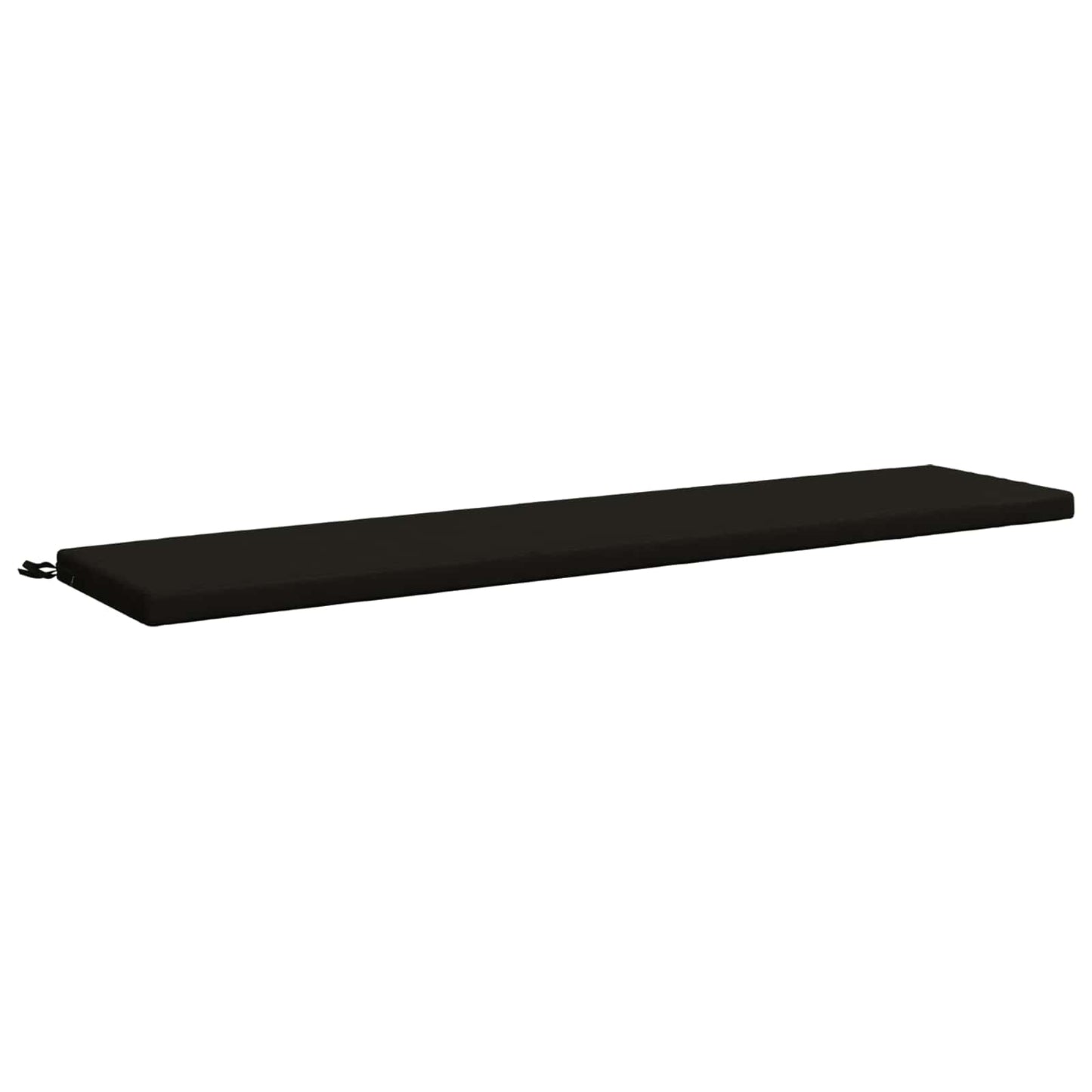 Bench Cushion SOEST 100% Polyester Black 200 x 40 x 5 cm