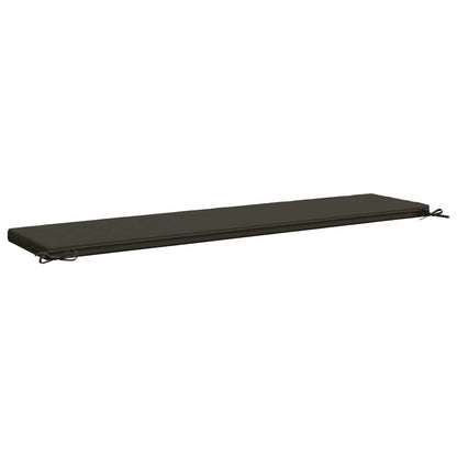 Bench Cushion SOEST 100% Polyester Anthracite 200 x 40 x 5 cm