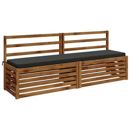 Bench Cushion SOEST 100% Polyester Anthracite 200 x 40 x 5 cm