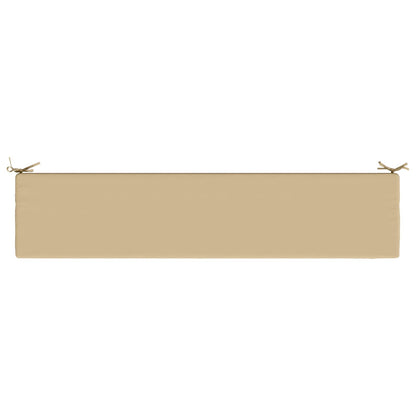 Bench Cushion SOEST 100% Polyester Beige 200 x 40 x 5 cm