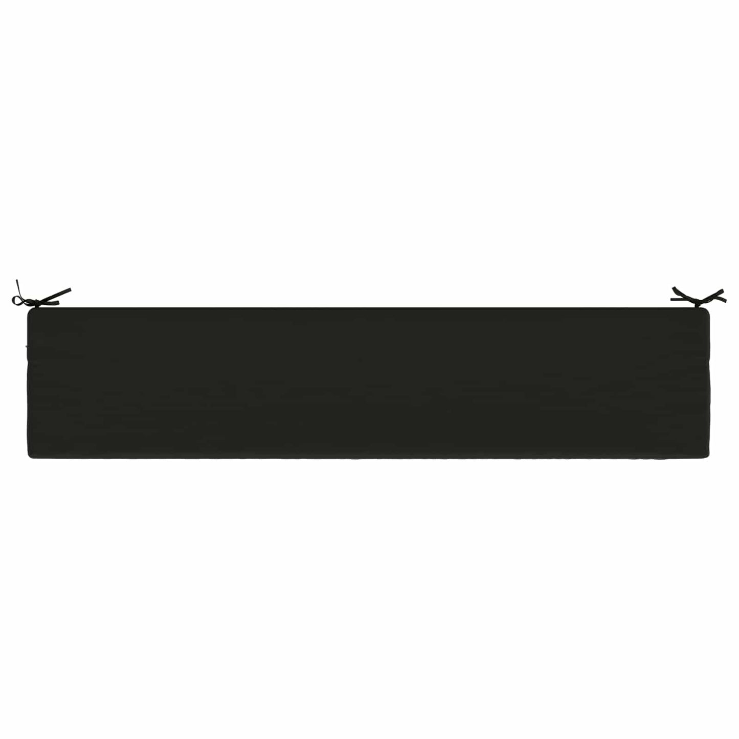 Bench Cushion SOEST 100% Polyester Black 200 x 40 x 5 cm