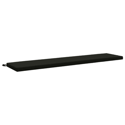 2-Piece Bench Cushions SOEST 2 pcs 100% Polyester Black