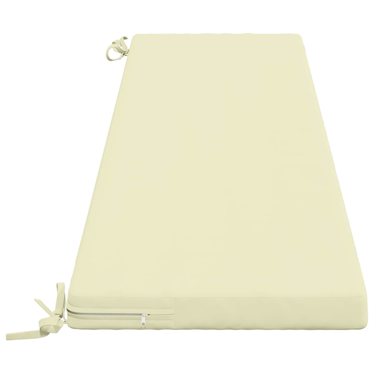 Bench Cushion SOEST 100% Polyester Cream 200 x 40 x 5 cm