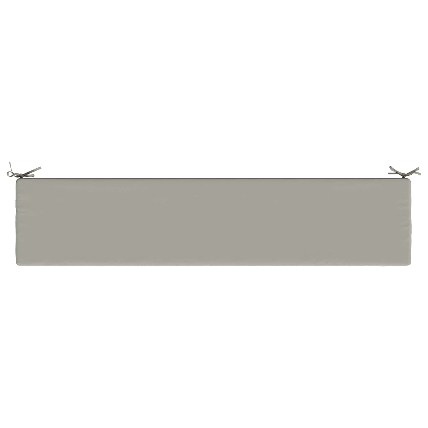 Bench Cushion SOEST 100% Polyester Grey 200 x 40 x 5 cm