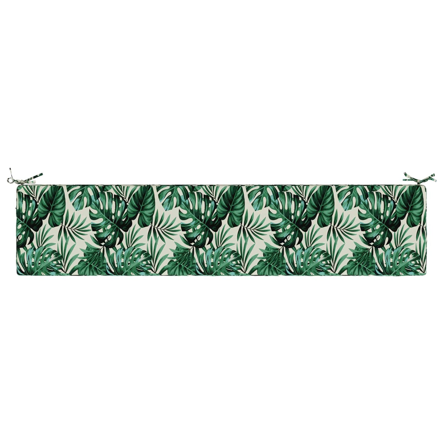 Bench Cushion SOEST 100% Polyester Leaf Pattern 200 x 40 x 5 cm