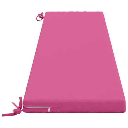 Bench Cushion SOEST 100% Polyester Pink 200 x 40 x 5 cm