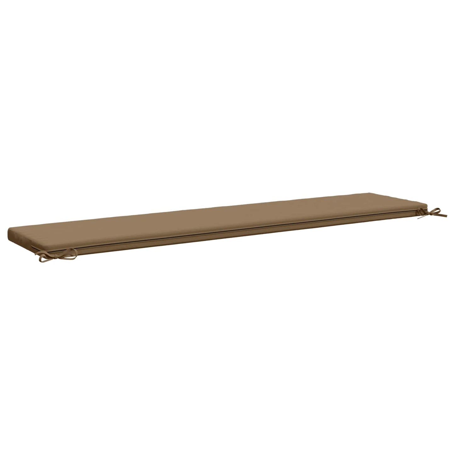 2-Piece Bench Cushions SOEST 2 pcs 100% Polyester Taupe