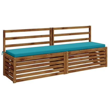 Bench Cushion SOEST 100% Polyester Turquoise 200 x 40 x 5 cm