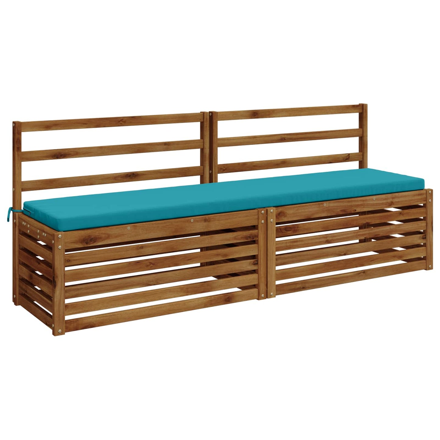 2-Piece Bench Cushions SOEST 2 pcs 100% Polyester Turquoise