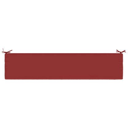 Bench Cushion SOEST 100% Polyester Wine Red 200 x 40 x 5 cm