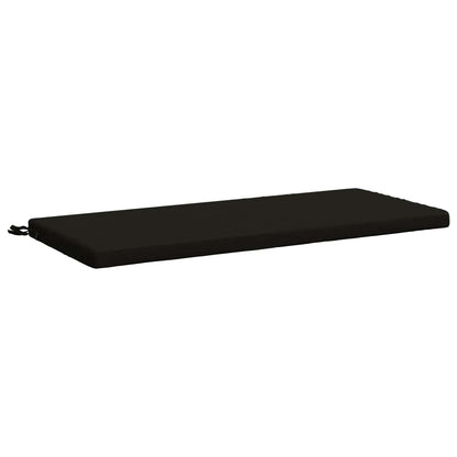 2-Piece Bench Cushions SOEST 2 pcs 100% Polyester Black