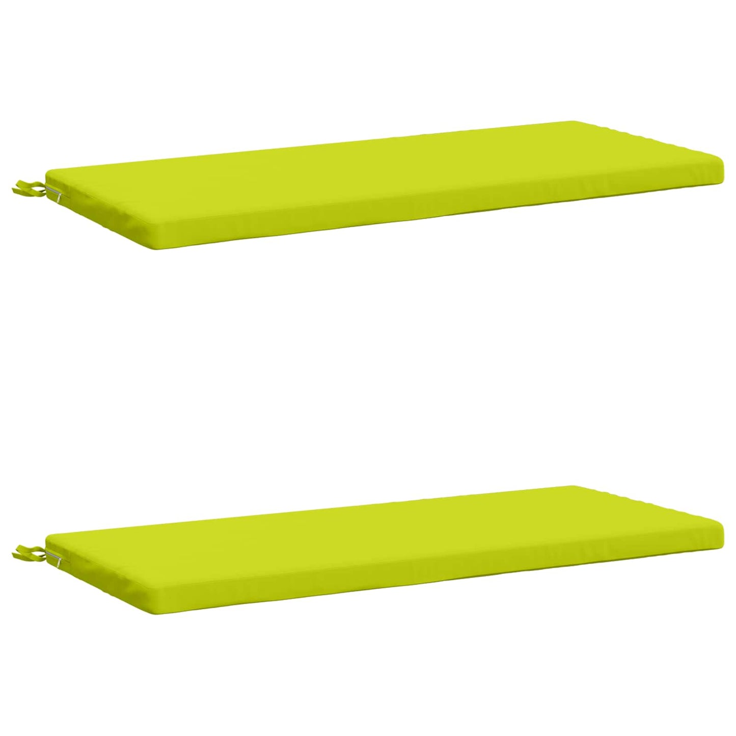 2-Piece Bench Cushions SOEST 2 pcs 100% Polyester Bright Green
