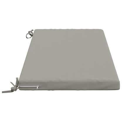 2-Piece Bench Cushions SOEST 2 pcs 100% Polyester Grey