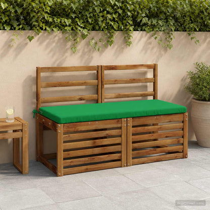 2-Piece Bench Cushions SOEST 2 pcs 100% Polyester Green
