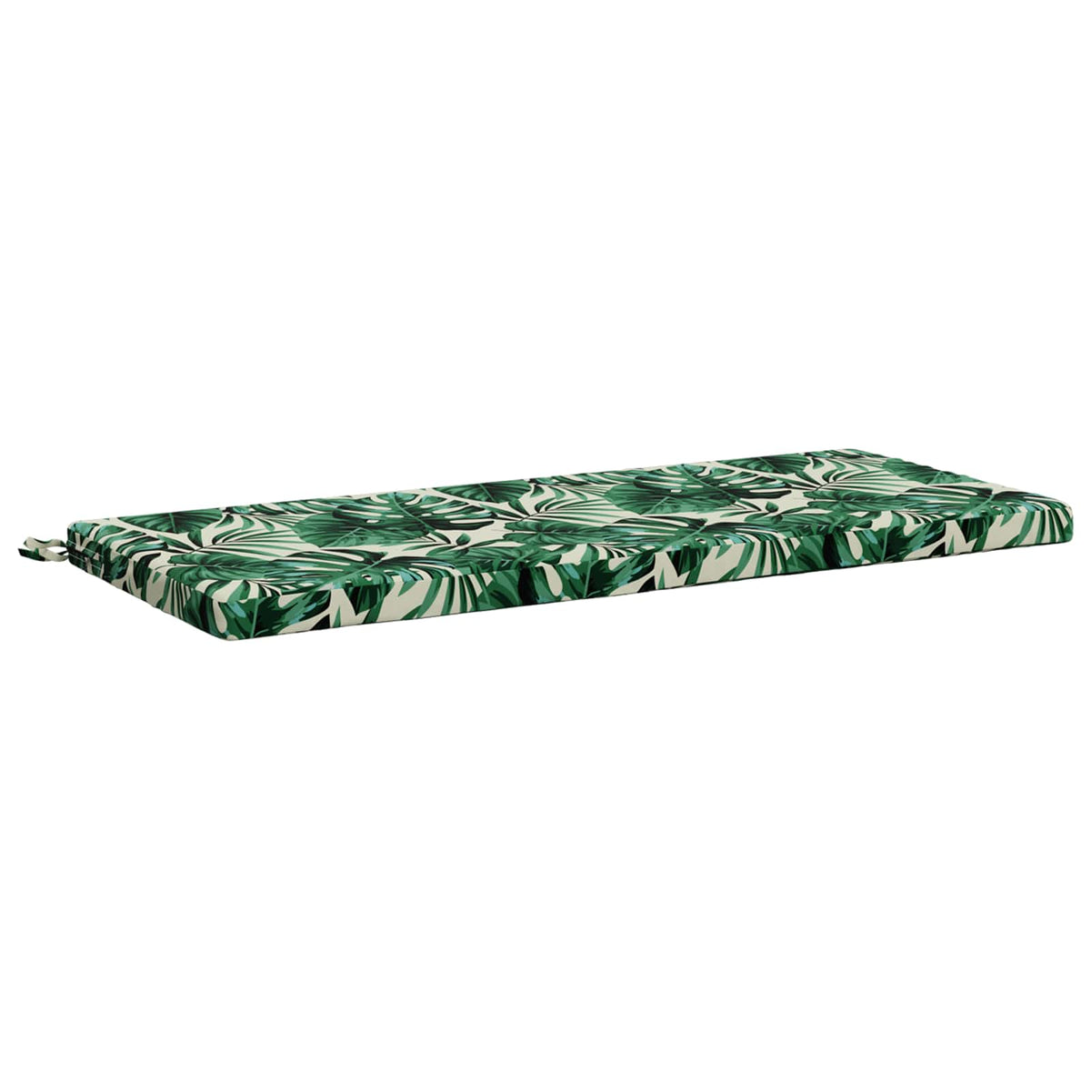 2-Piece Bench Cushions SOEST 2 pcs 100% Polyester Leaf Pattern