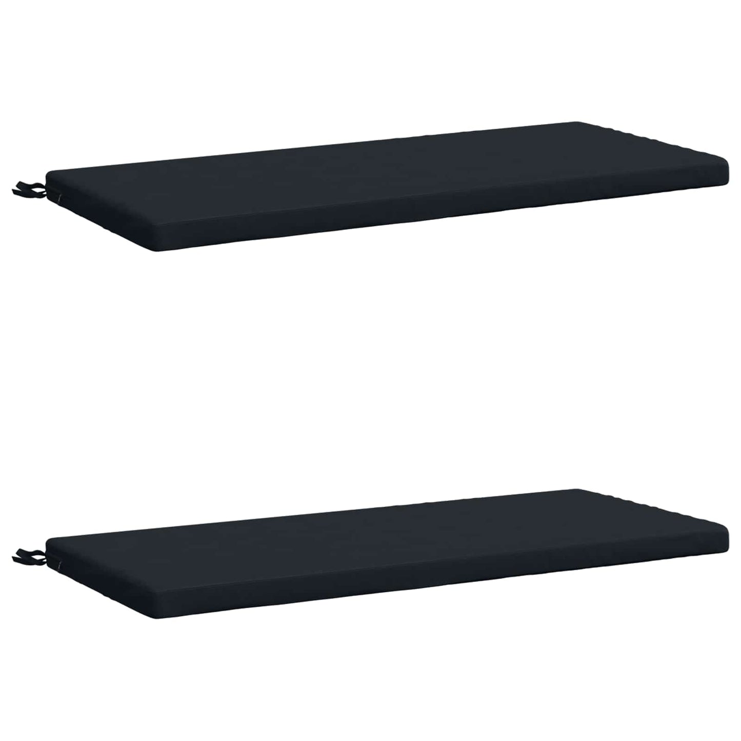 2-Piece Bench Cushions SOEST 2 pcs 100% Polyester Dark Blue