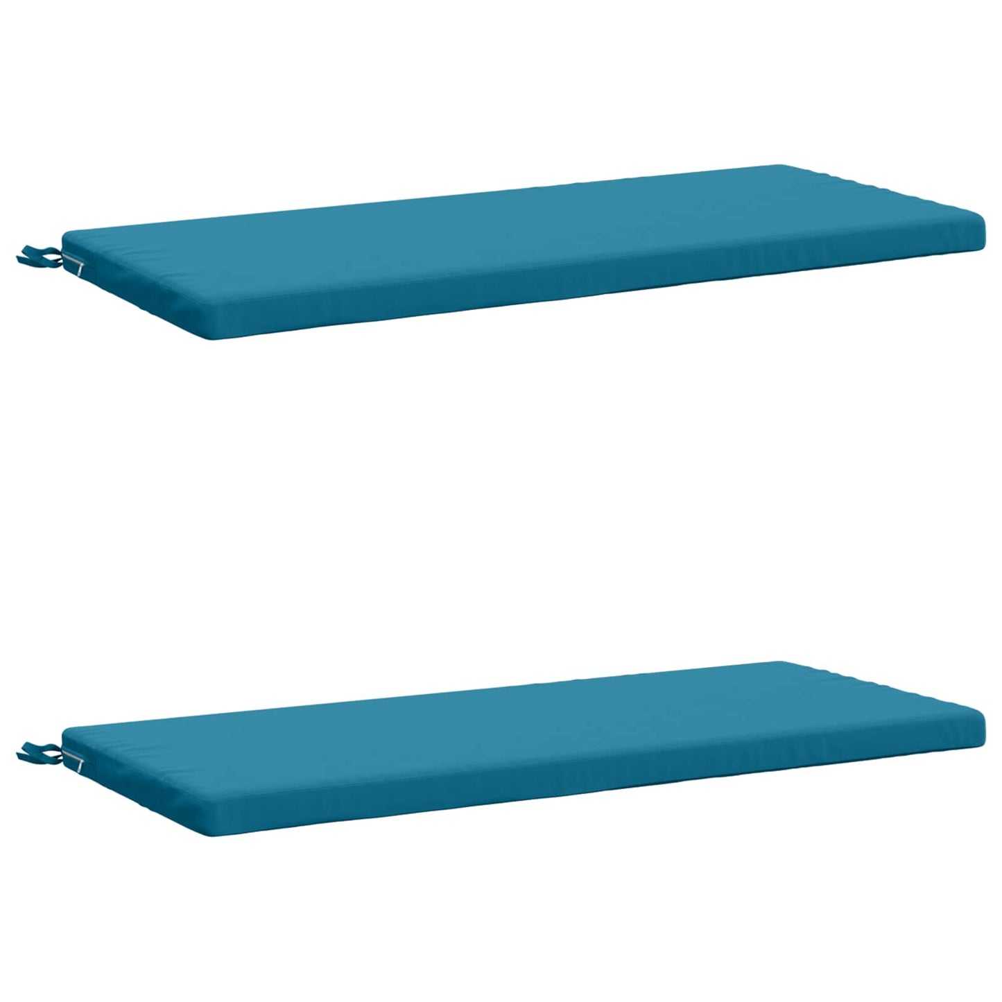 2-Piece Bench Cushions SOEST 2 pcs 100% Polyester Light Blue