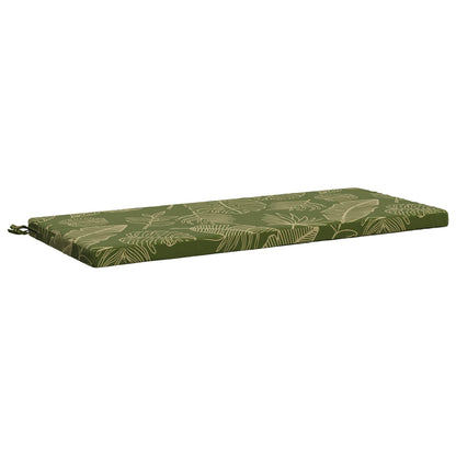 2-Piece Bench Cushions SOEST 2 pcs 100% Polyester Leaf Design