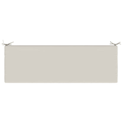 Bench Cushion SOEST 100% Polyester White 140 x 50 x 5 cm